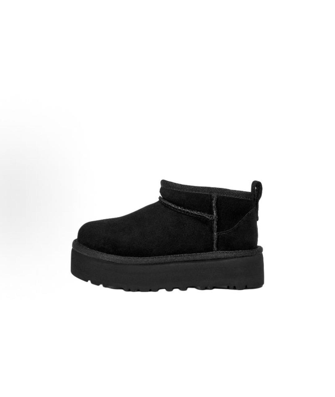 UGG AUSTRALIA Черные замшевые ботинки, фото 2