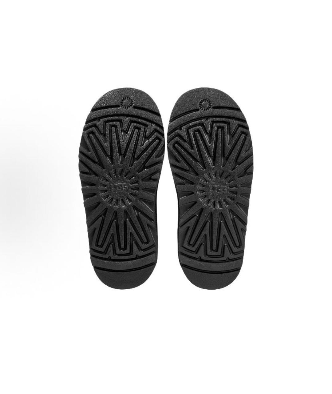 UGG AUSTRALIA Черные замшевые ботинки, фото 4