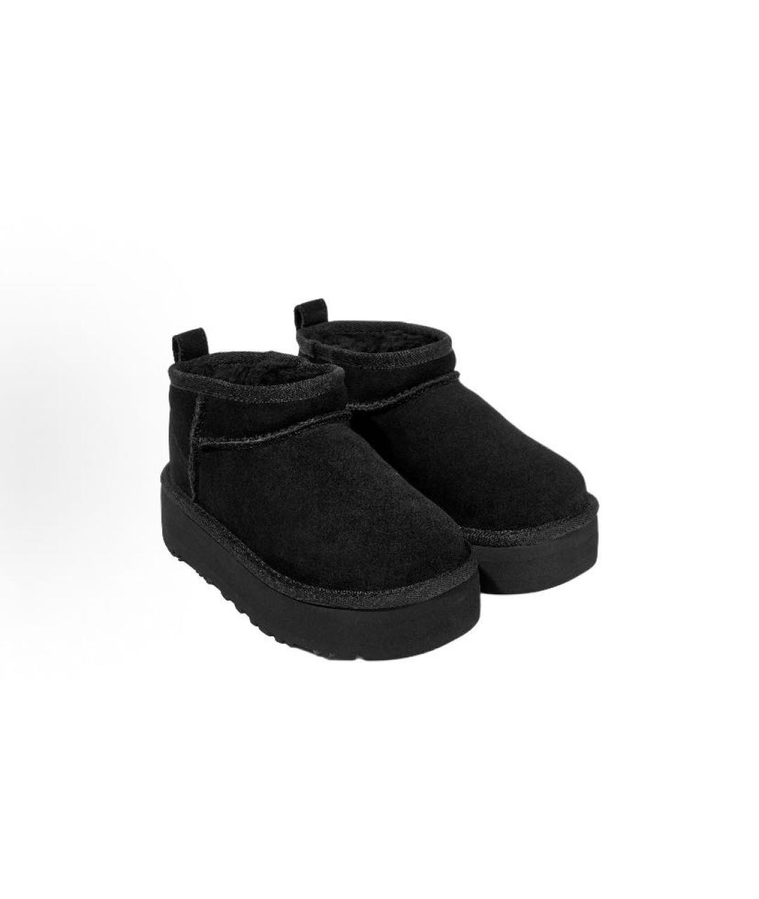 UGG AUSTRALIA Черные замшевые ботинки, фото 3