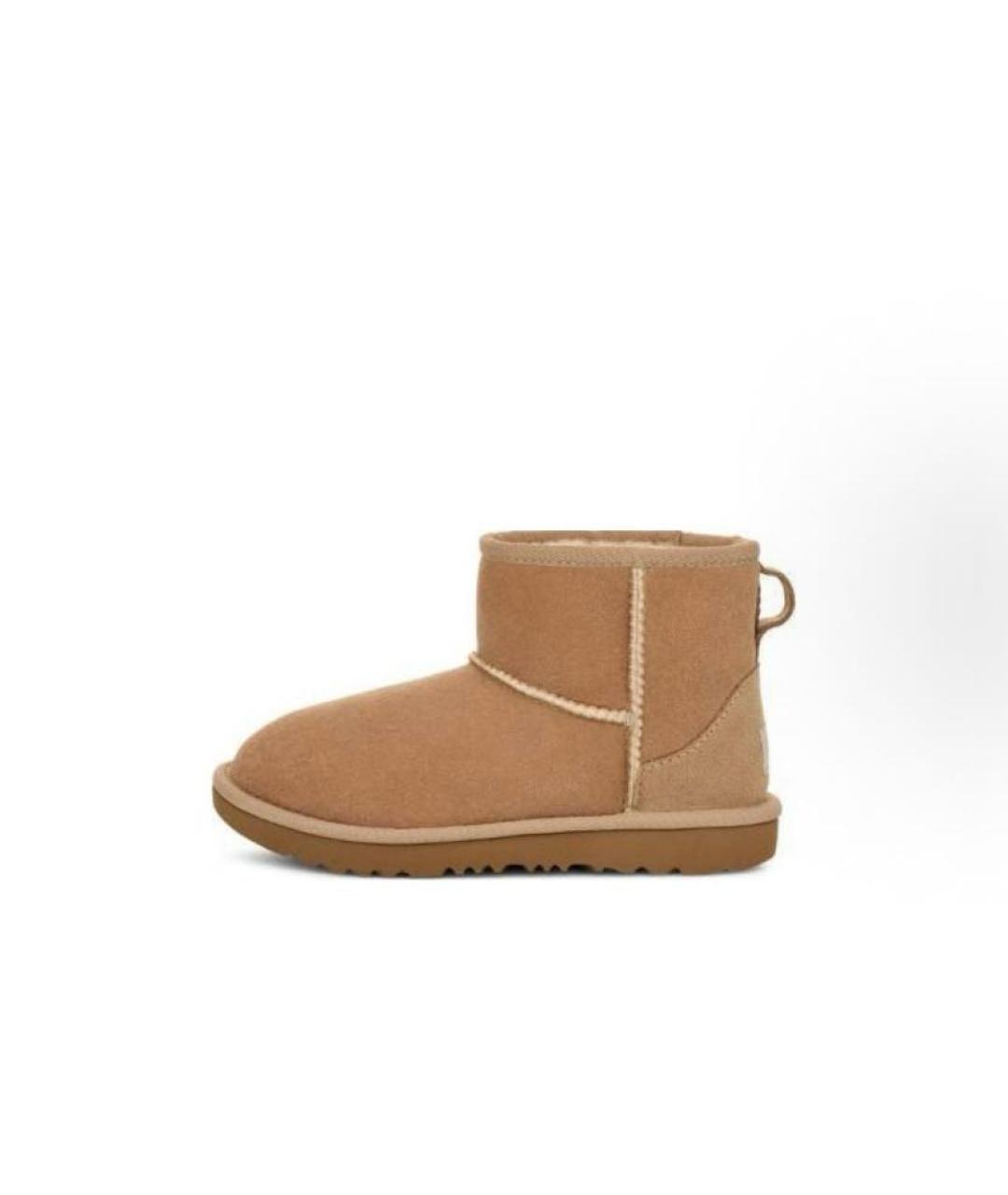 UGG AUSTRALIA Бежевые замшевые ботинки, фото 3