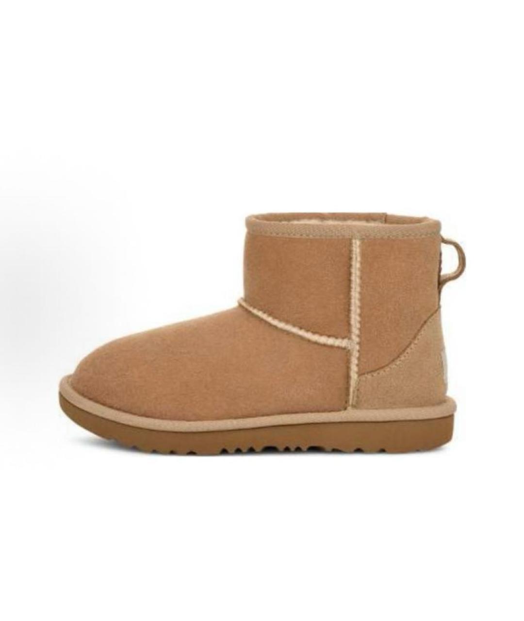 UGG AUSTRALIA Бежевые замшевые ботинки, фото 2