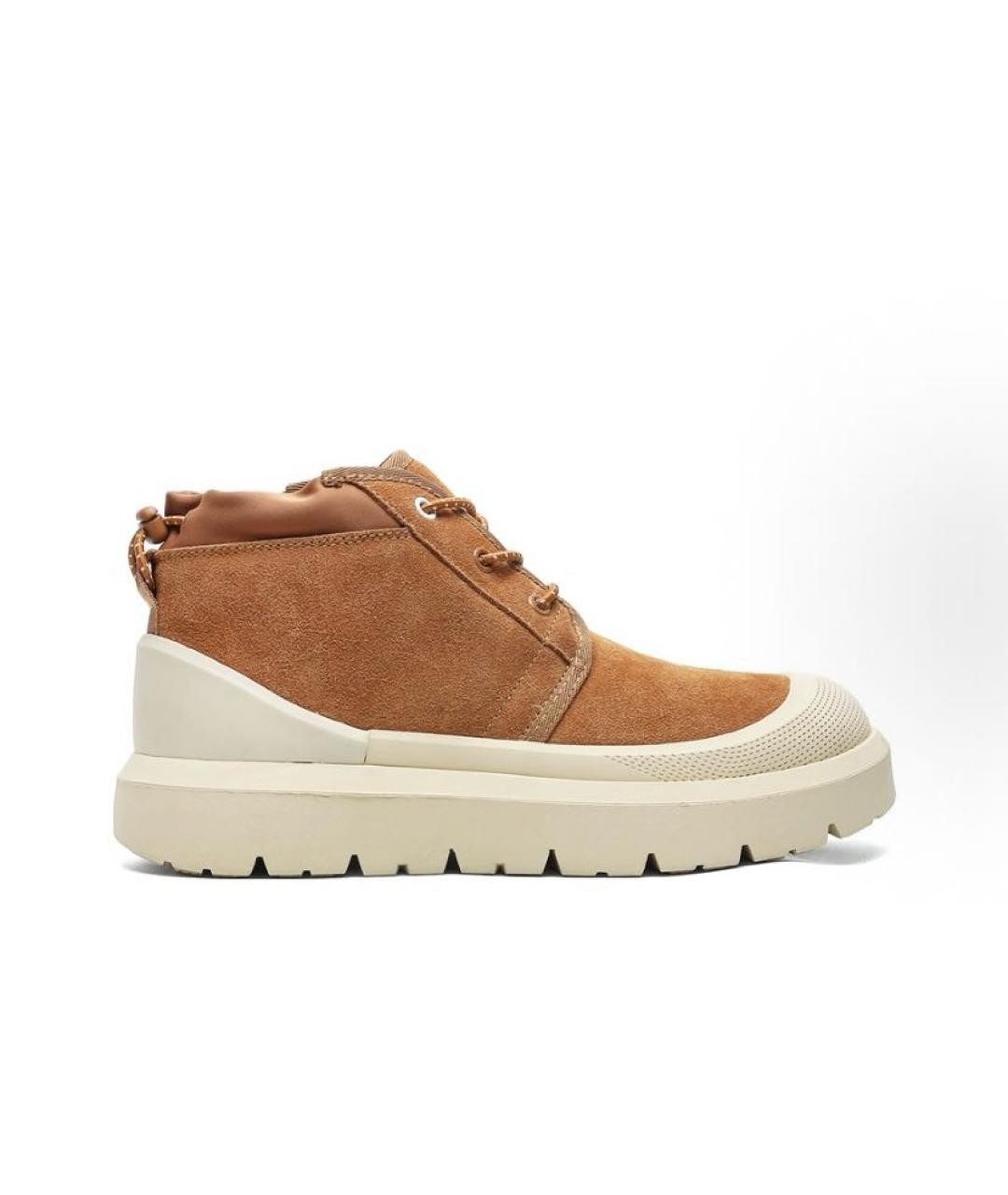 UGG AUSTRALIA Бежевые замшевые ботинки, фото 4