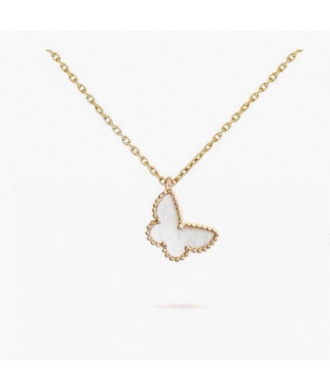 VAN CLEEF & ARPELS Белая подвеска из желтого золота, фото 3