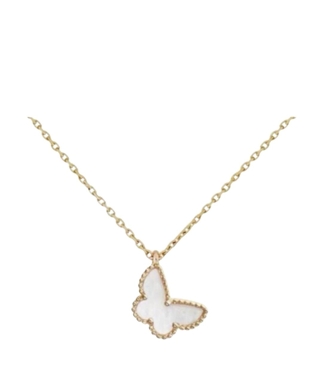 VAN CLEEF & ARPELS Белая подвеска из желтого золота, фото 1