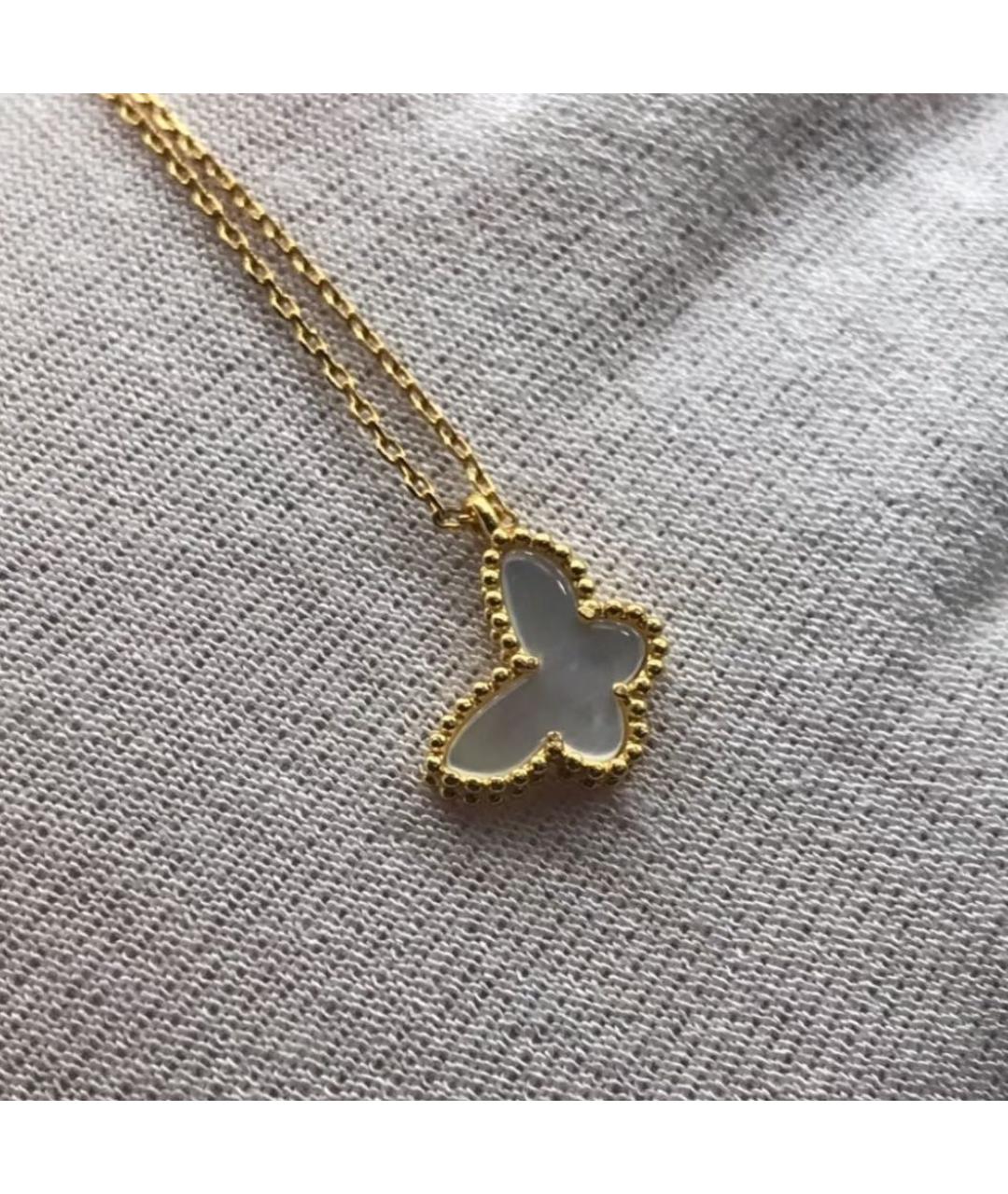 VAN CLEEF & ARPELS Белая подвеска из желтого золота, фото 2