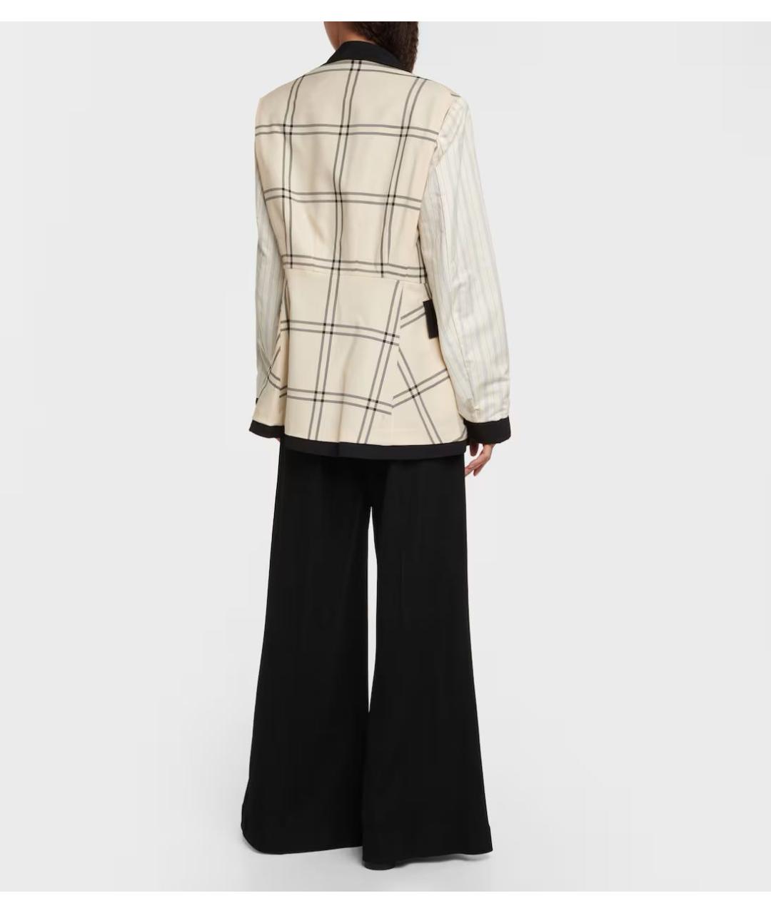 MAISON MARGIELA Бежевый шерстяной жакет/пиджак, фото 6