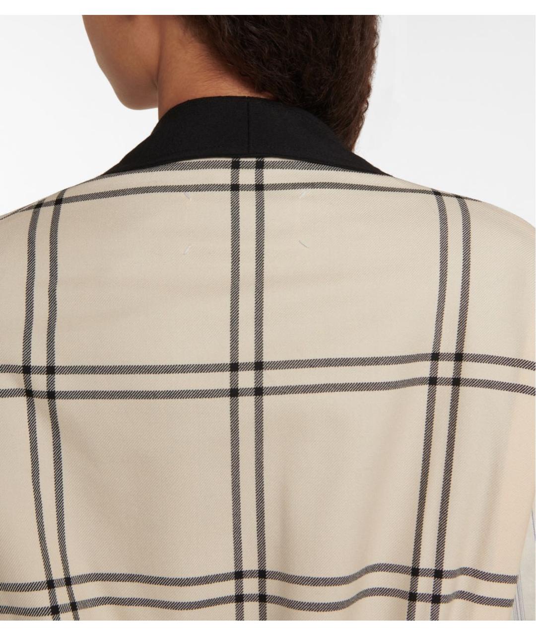 MAISON MARGIELA Бежевый шерстяной жакет/пиджак, фото 7