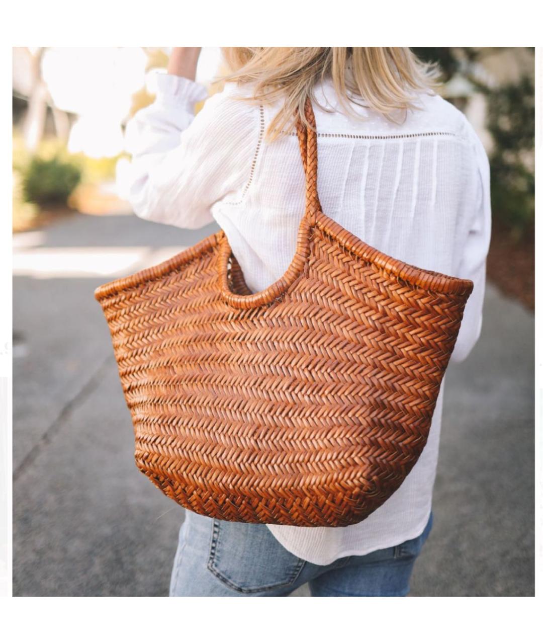 Dragon Diffusion Пелетеная сумка с короткими ручками, фото 3