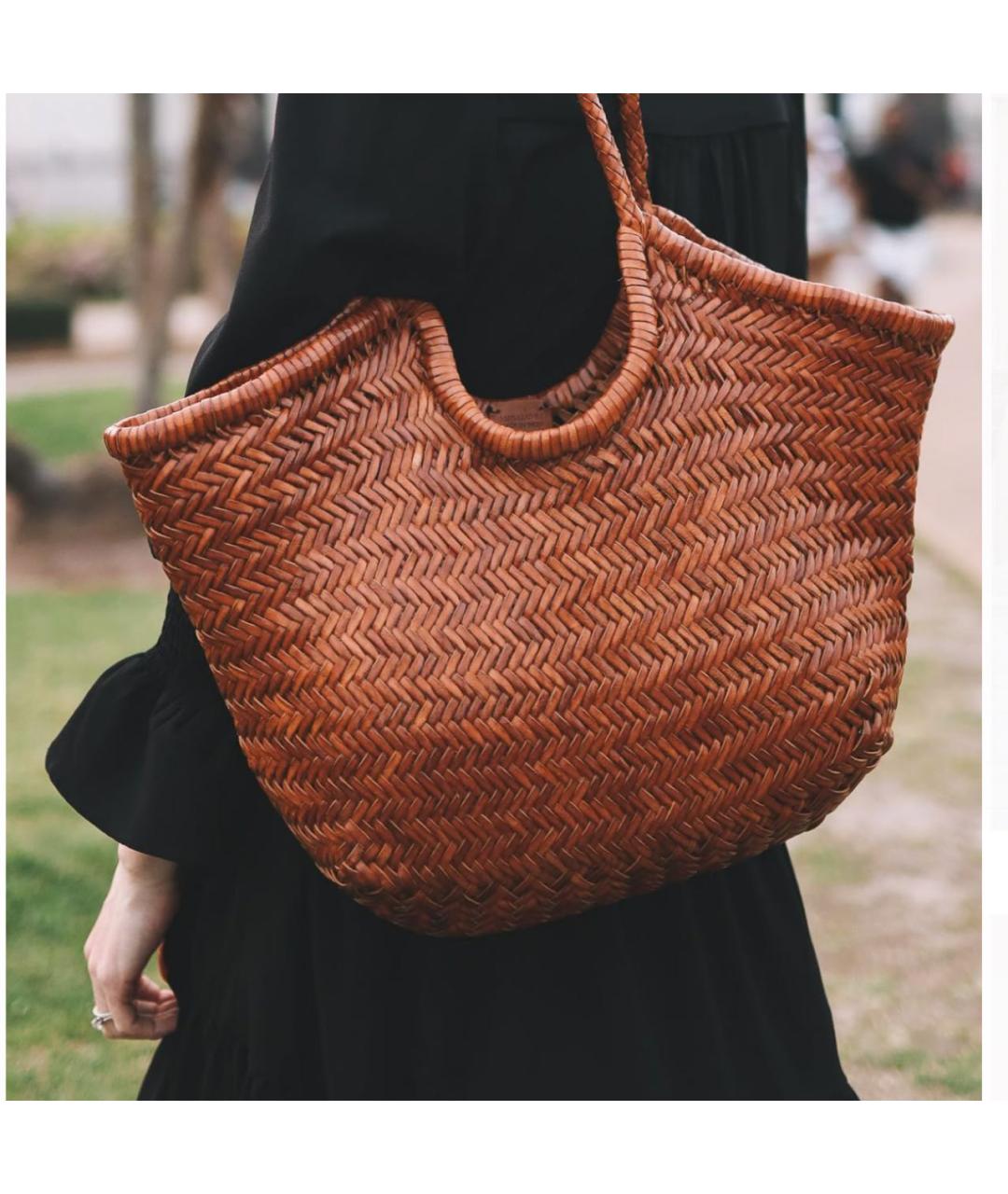 Dragon Diffusion Пелетеная сумка с короткими ручками, фото 4