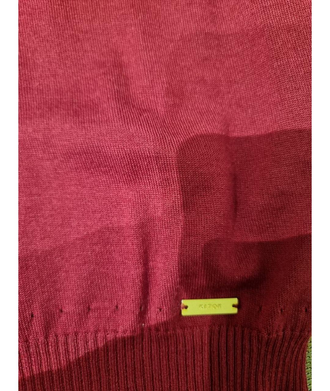 KITON Красный кашемировый джемпер / свитер, фото 4