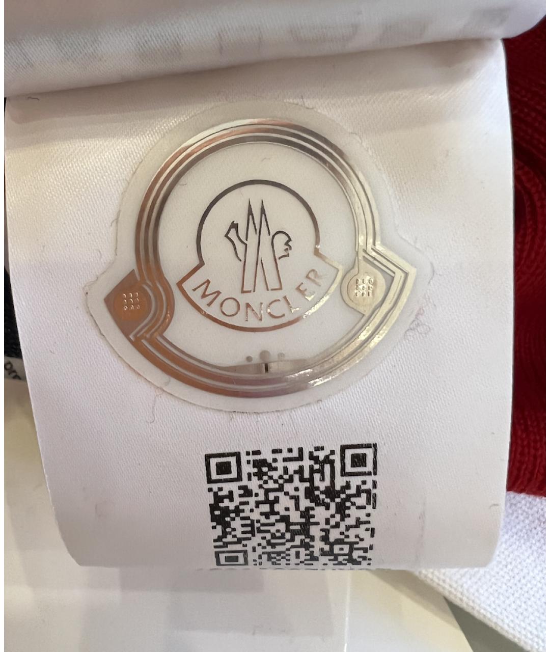 MONCLER Красная шерстяная шапка, фото 5