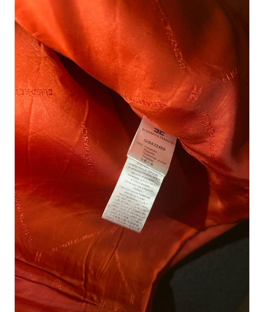 ELISABETTA FRANCHI Коралловая куртка, фото 4