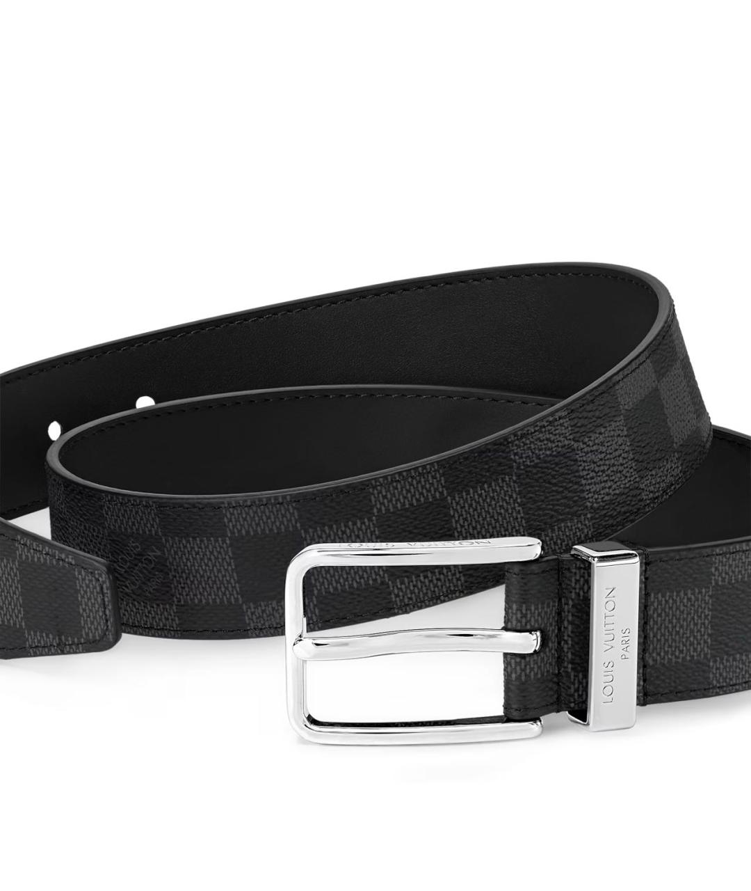 LOUIS VUITTON Черный ремень, фото 2