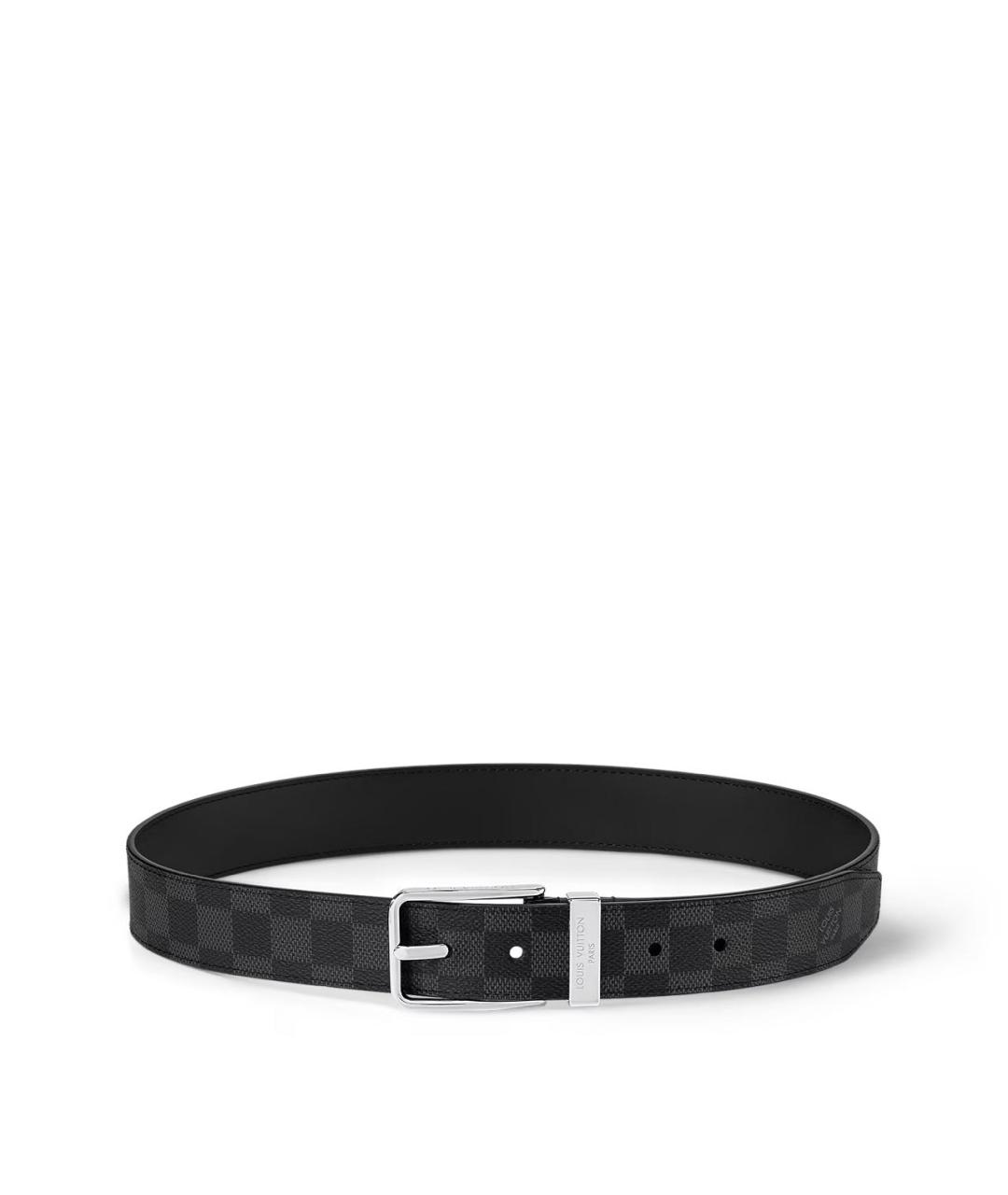 LOUIS VUITTON Черный ремень, фото 4