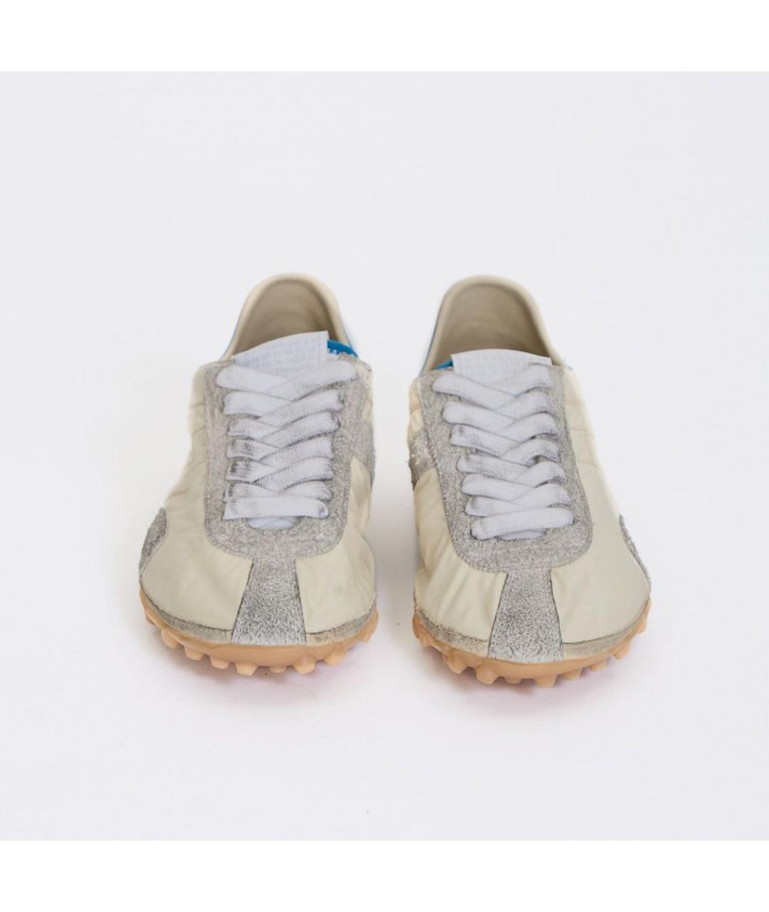 MAISON MARGIELA Бежевые синтетические кеды, фото 4