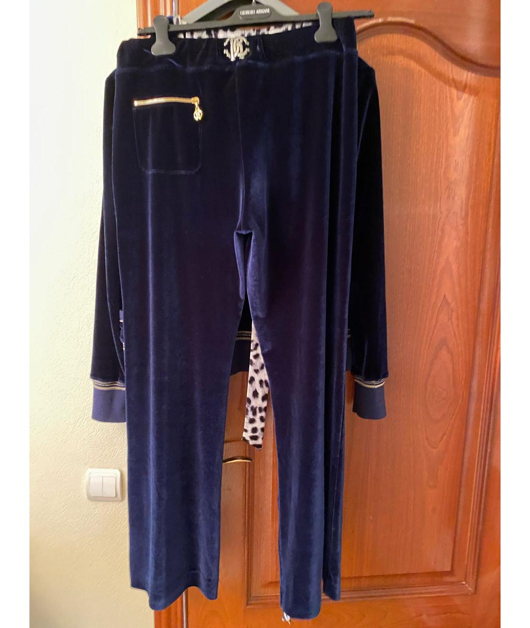 ROBERTO CAVALLI Фиолетовый велюровый спортивные костюмы, фото 3