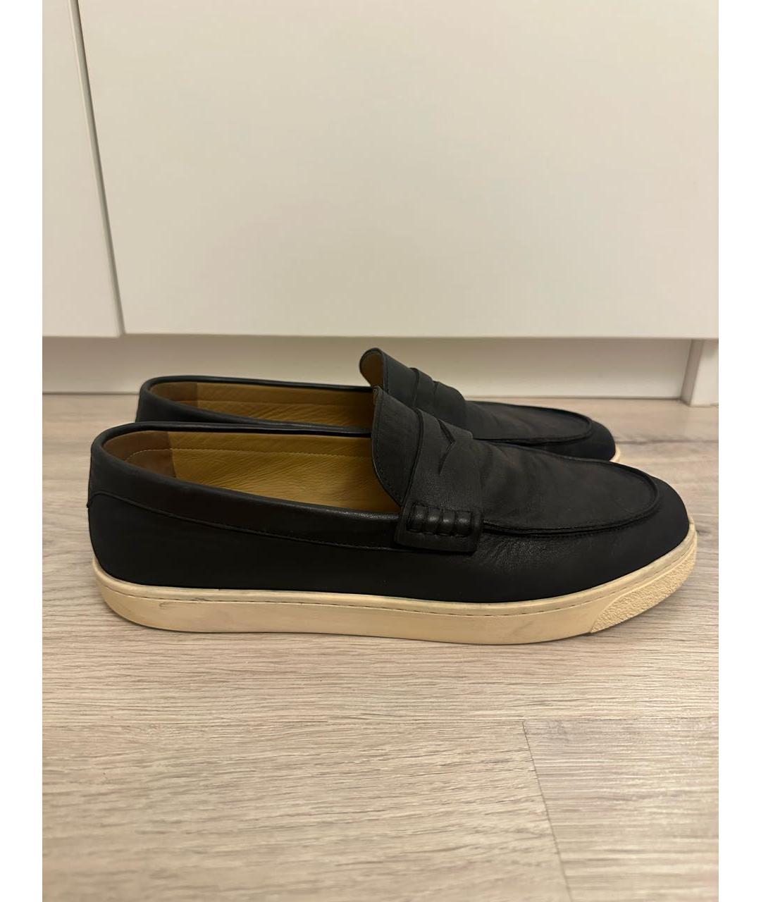 BRUNELLO CUCINELLI Черные кожаные лоферы, фото 4