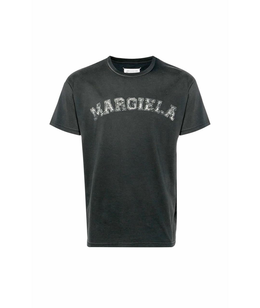 MAISON MARGIELA Черная хлопковая футболка, фото 1