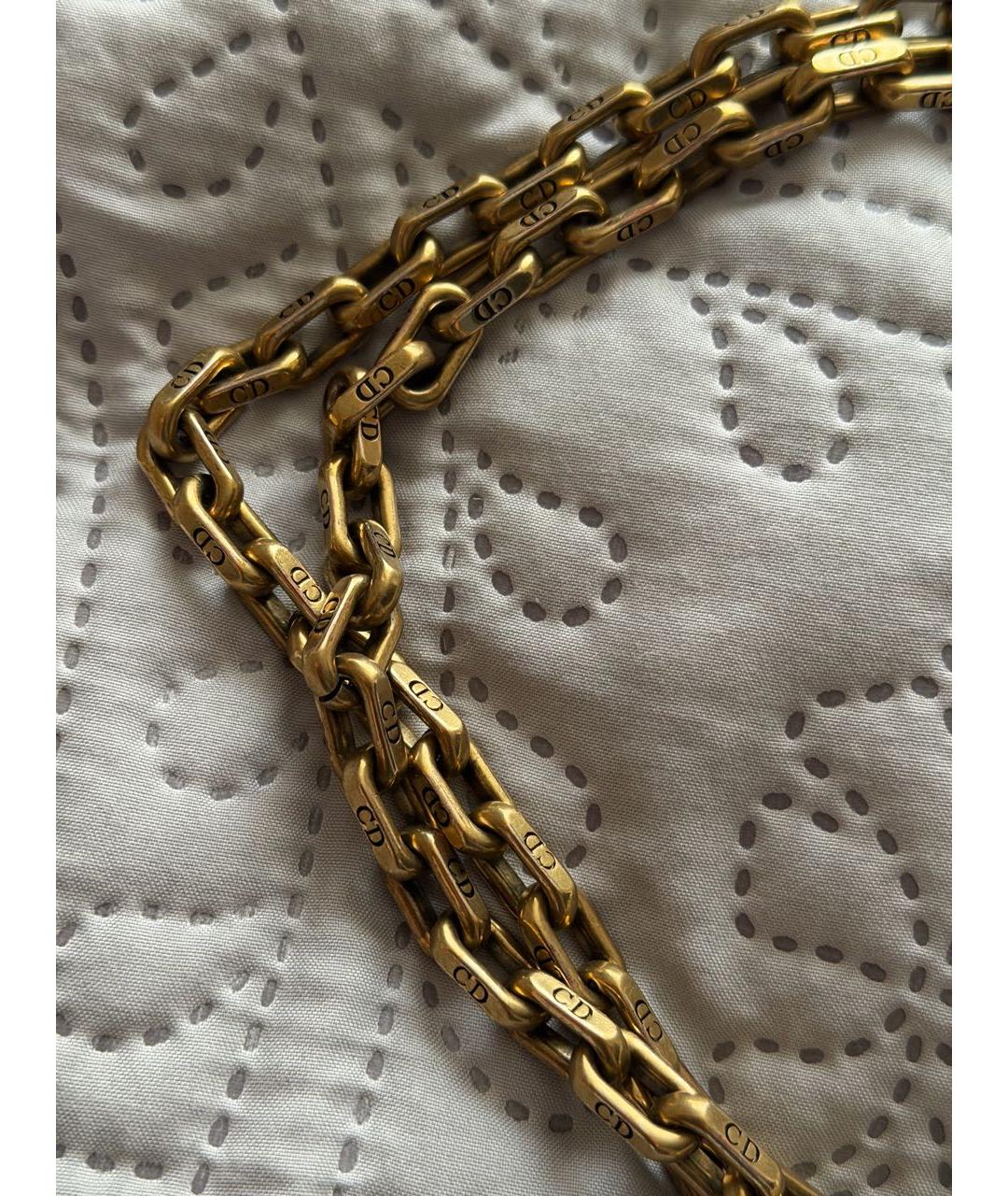 CHRISTIAN DIOR Белая кожаная сумка через плечо, фото 3