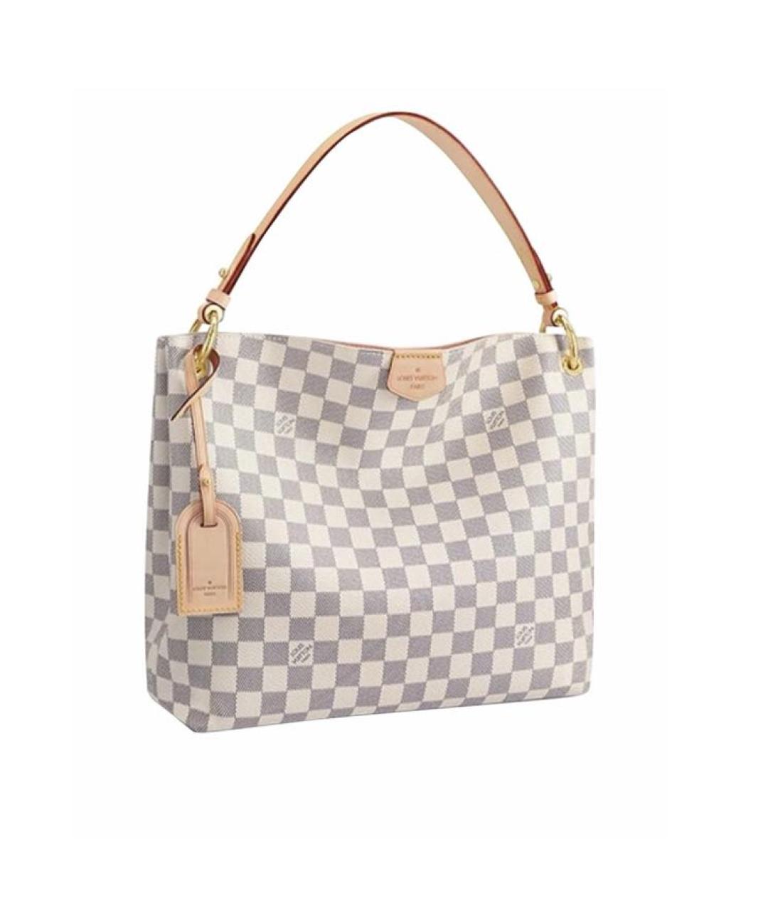 LOUIS VUITTON Белая сумка с короткими ручками, фото 1