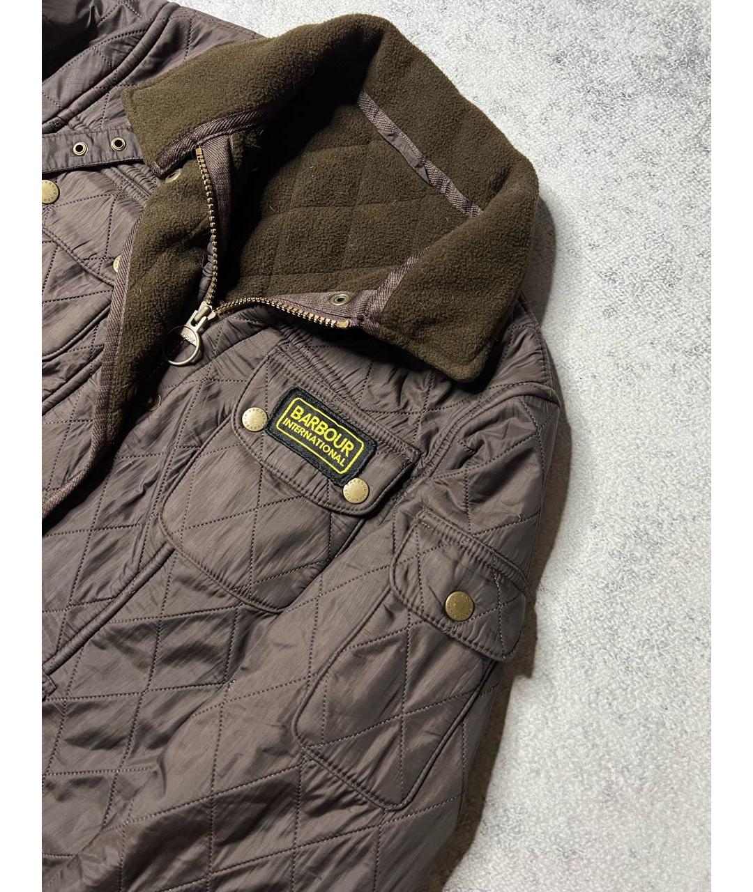 BARBOUR Хаки полиэстеровая куртка, фото 6