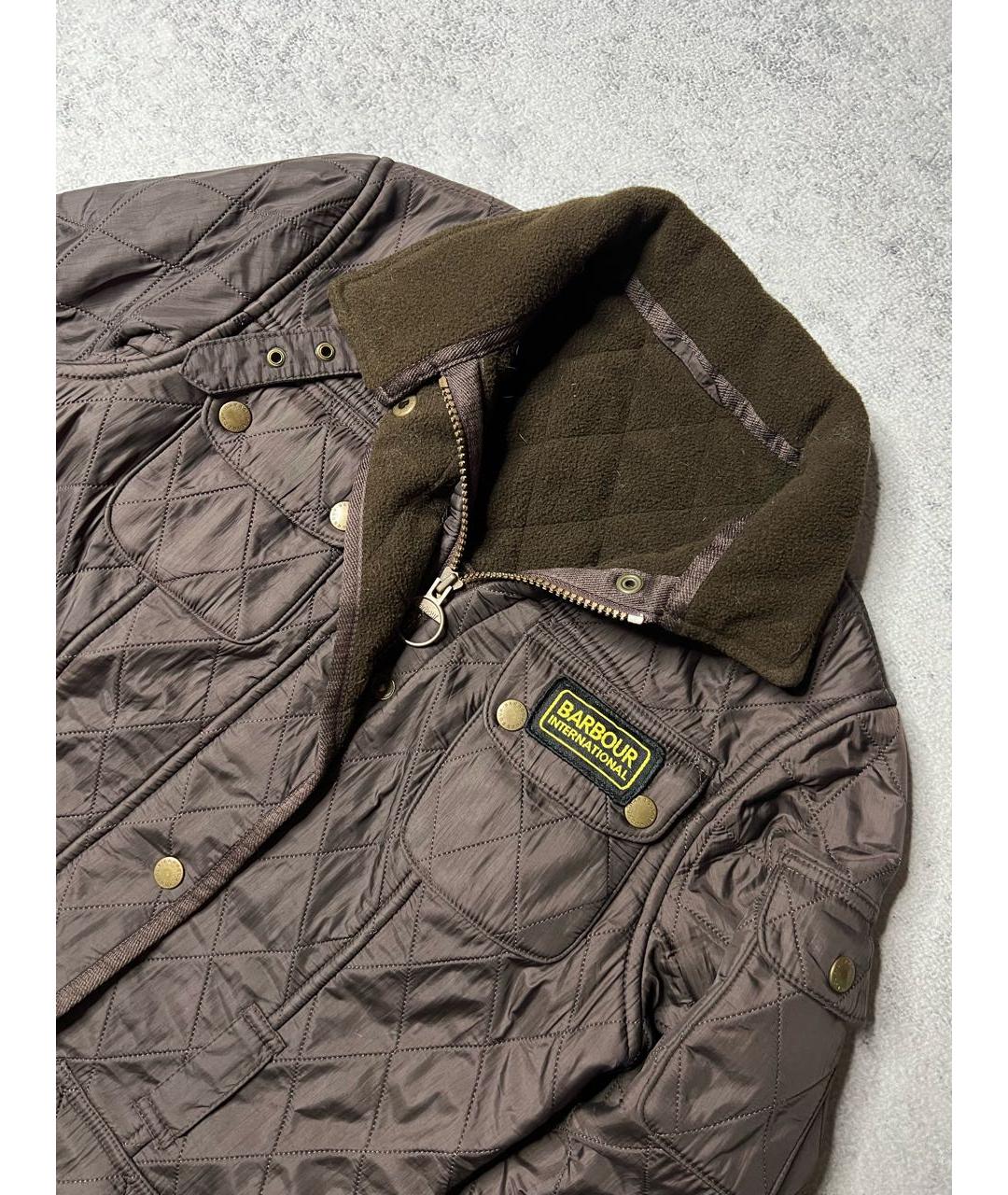 BARBOUR Хаки полиэстеровая куртка, фото 4