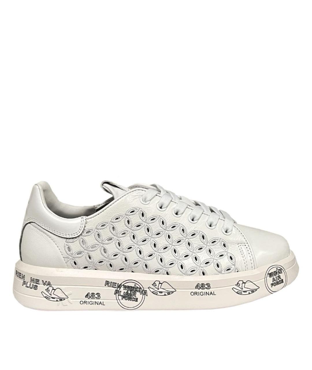 PREMIATA Белые кожаные кроссовки, фото 1