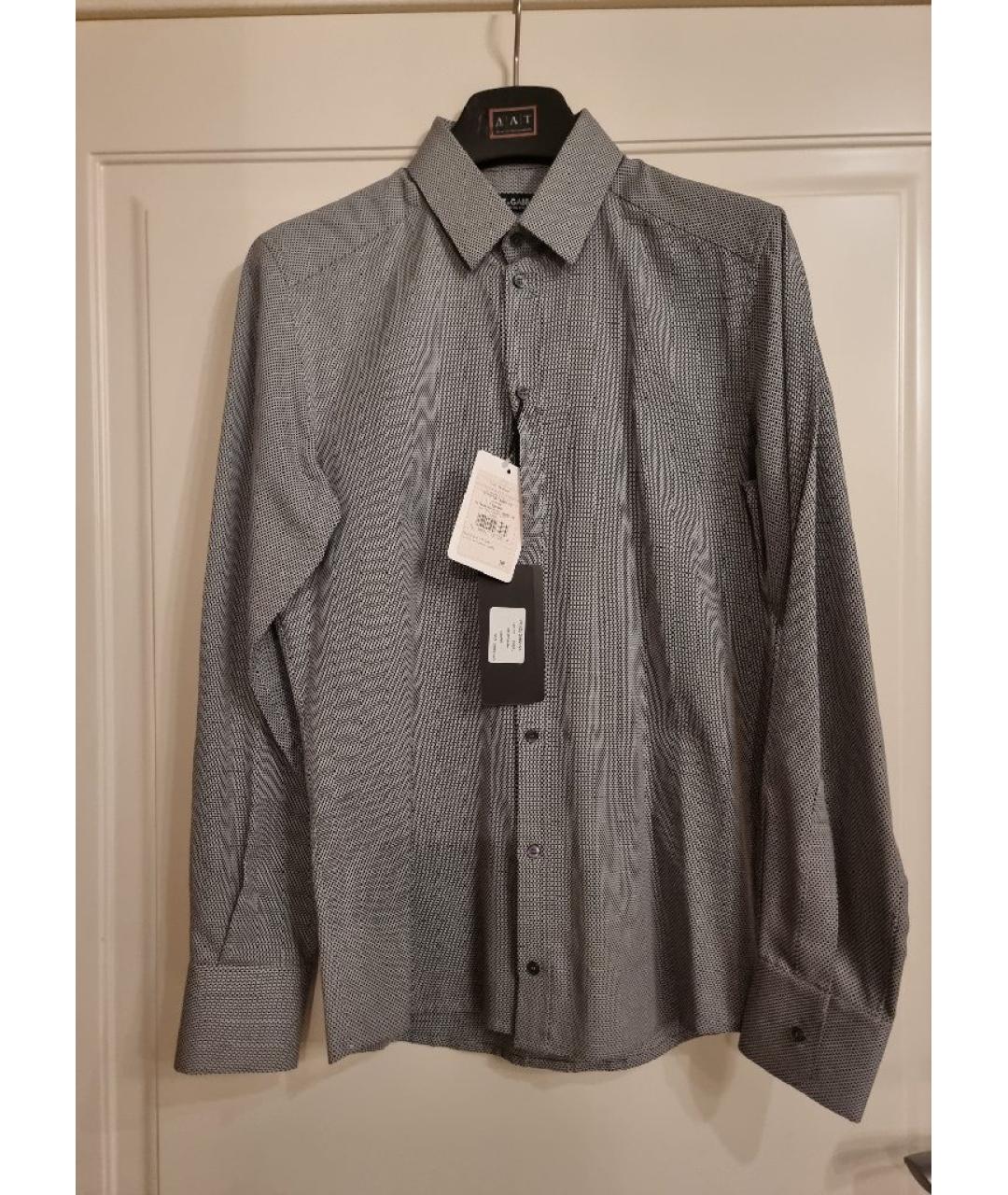 DOLCE&GABBANA Серая хлопковая классическая рубашка, фото 10