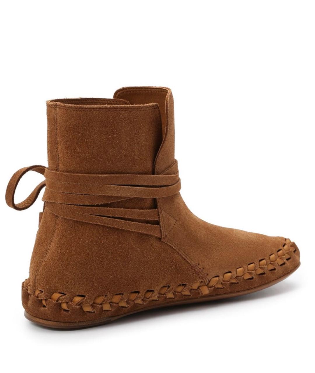 CELINE Коричневые замшевые полусапоги, фото 3