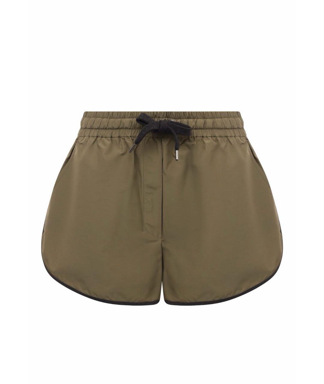BRUNELLO CUCINELLI Хаки полиэстеровые шорты, фото 1