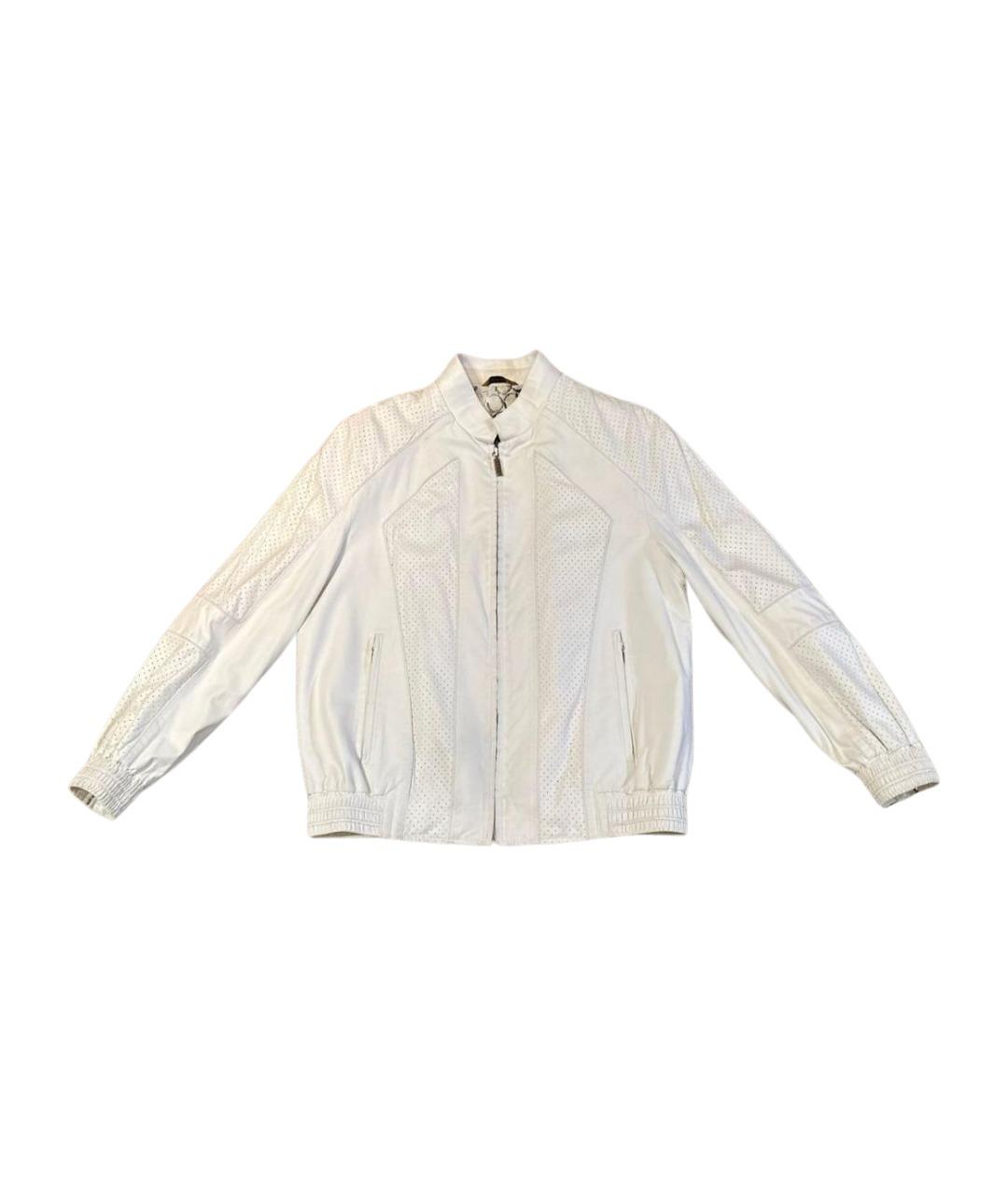 ZILLI Белая кожаная куртка, фото 1