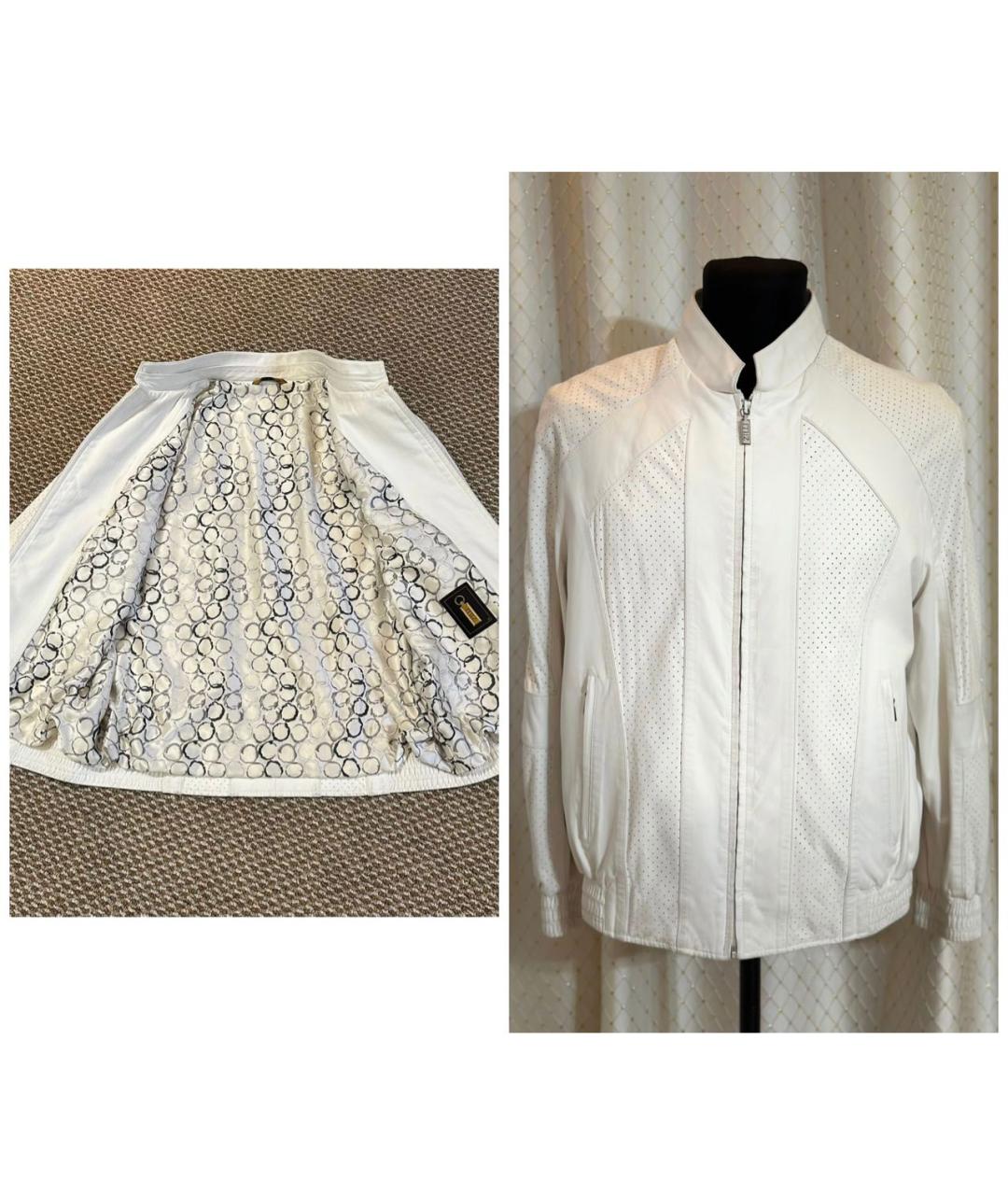 ZILLI Белая кожаная куртка, фото 4