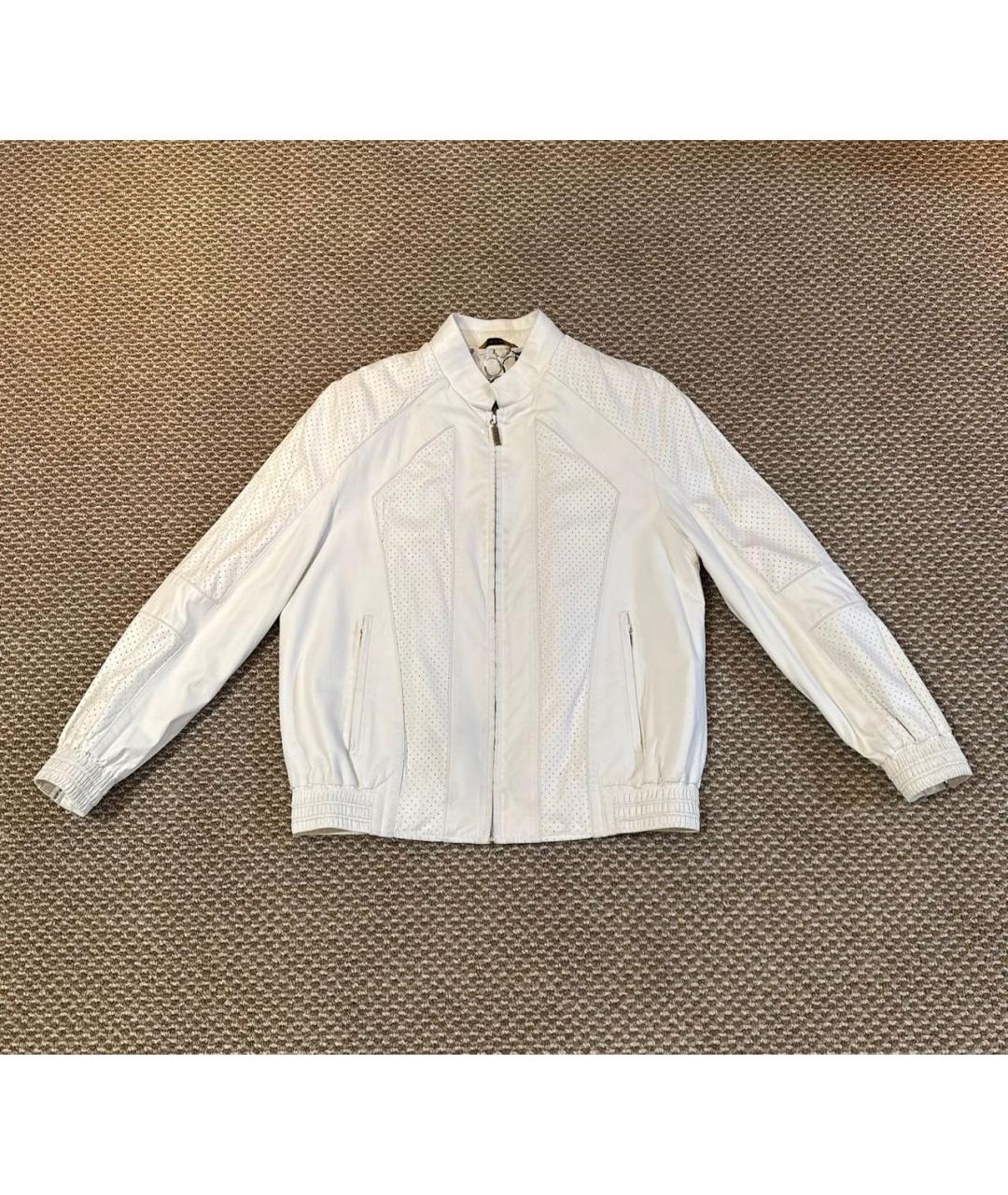 ZILLI Белая кожаная куртка, фото 9