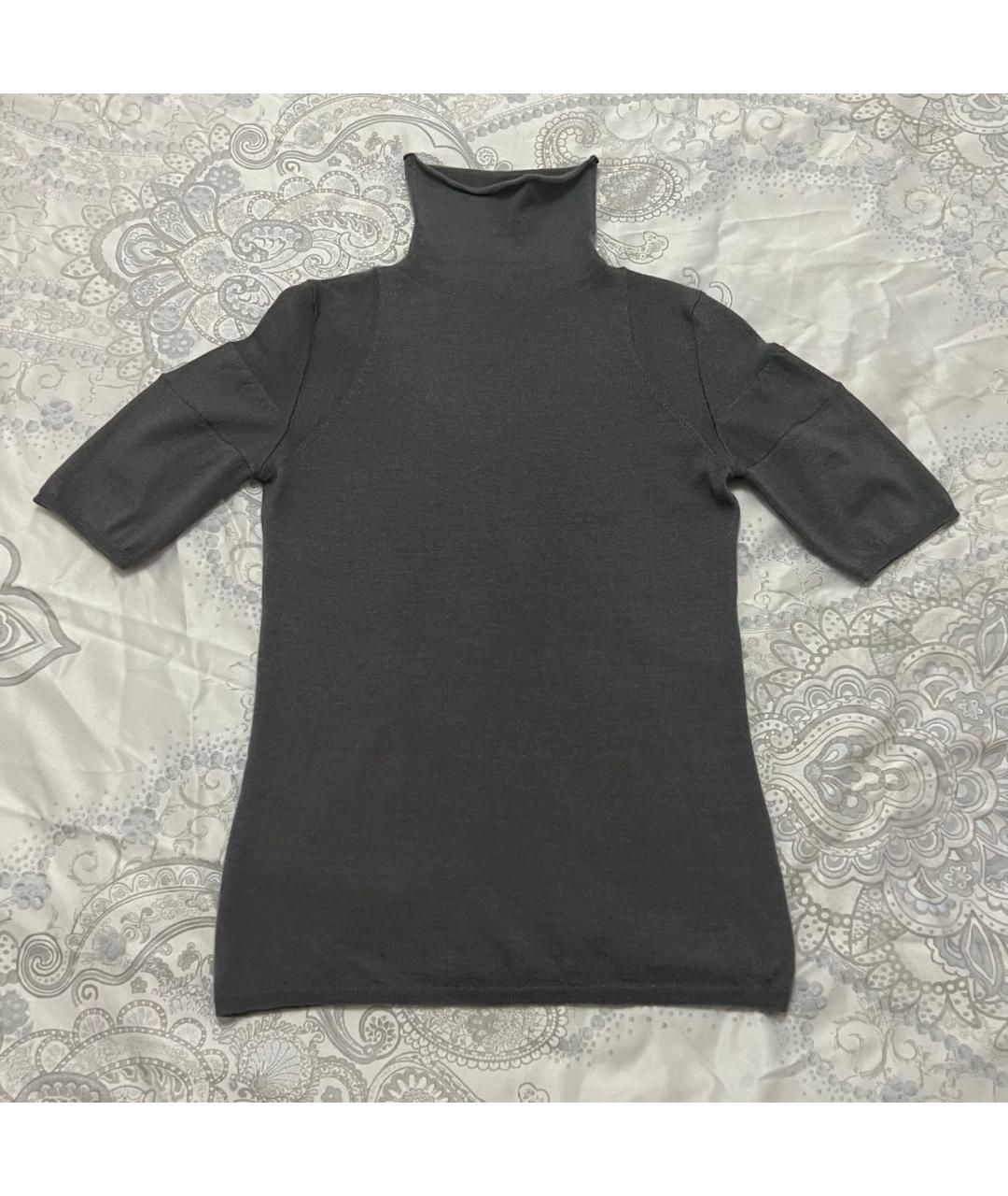 BRUNELLO CUCINELLI Серая кашемировая водолазка, фото 8