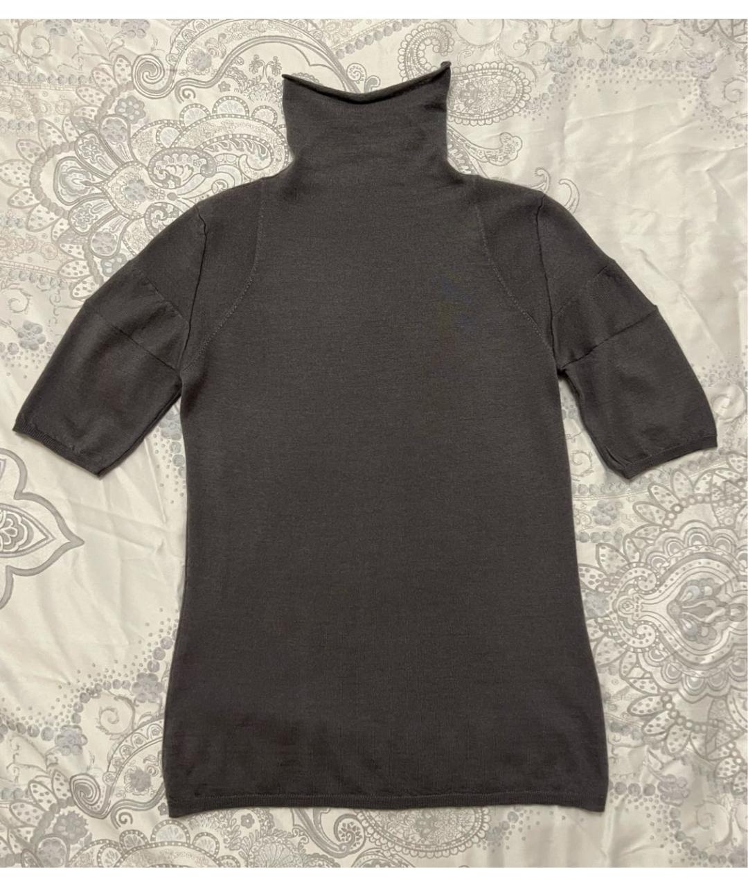 BRUNELLO CUCINELLI Серая кашемировая водолазка, фото 5