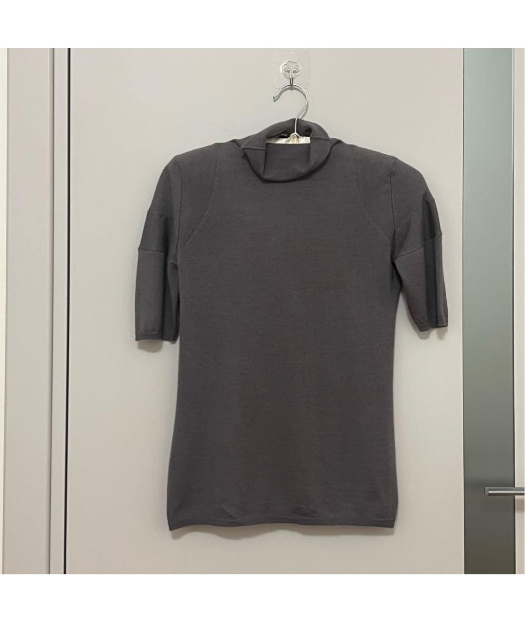 BRUNELLO CUCINELLI Серая кашемировая водолазка, фото 7