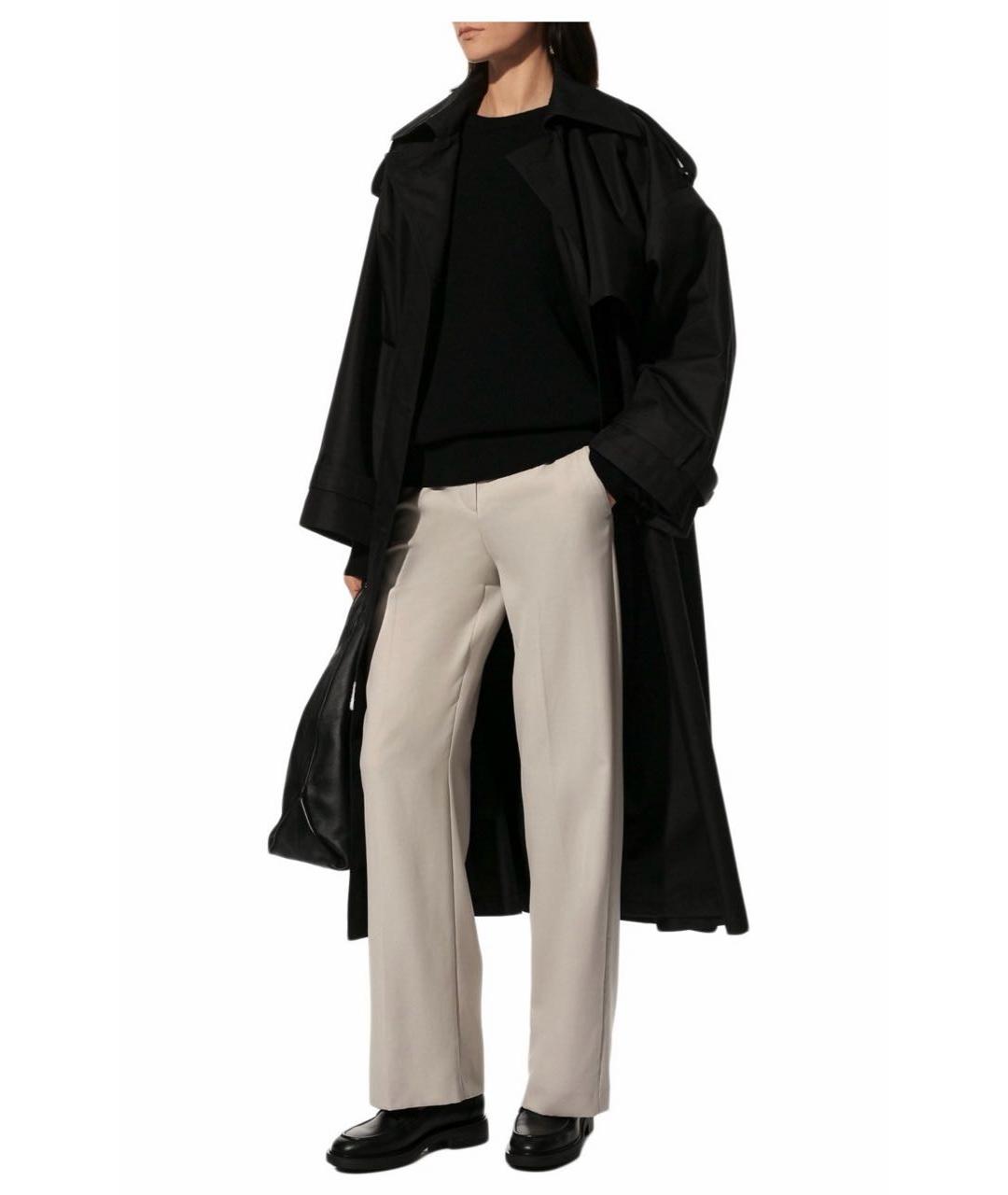 LORO PIANA Серые шерстяные прямые брюки, фото 2