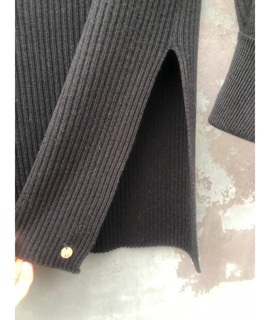 TWIN-SET Черный шерстяной джемпер / свитер, фото 7