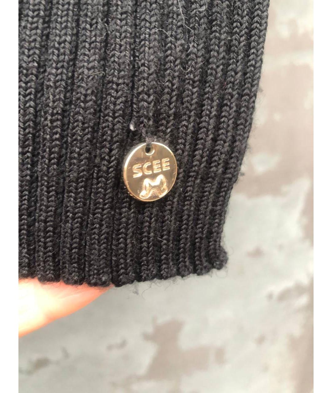 TWIN-SET Черный шерстяной джемпер / свитер, фото 8