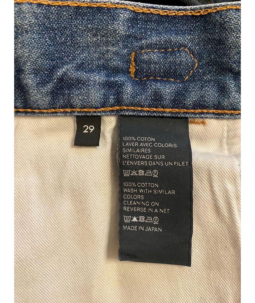 CELINE Синие хлопковые джинсы клеш, фото 6