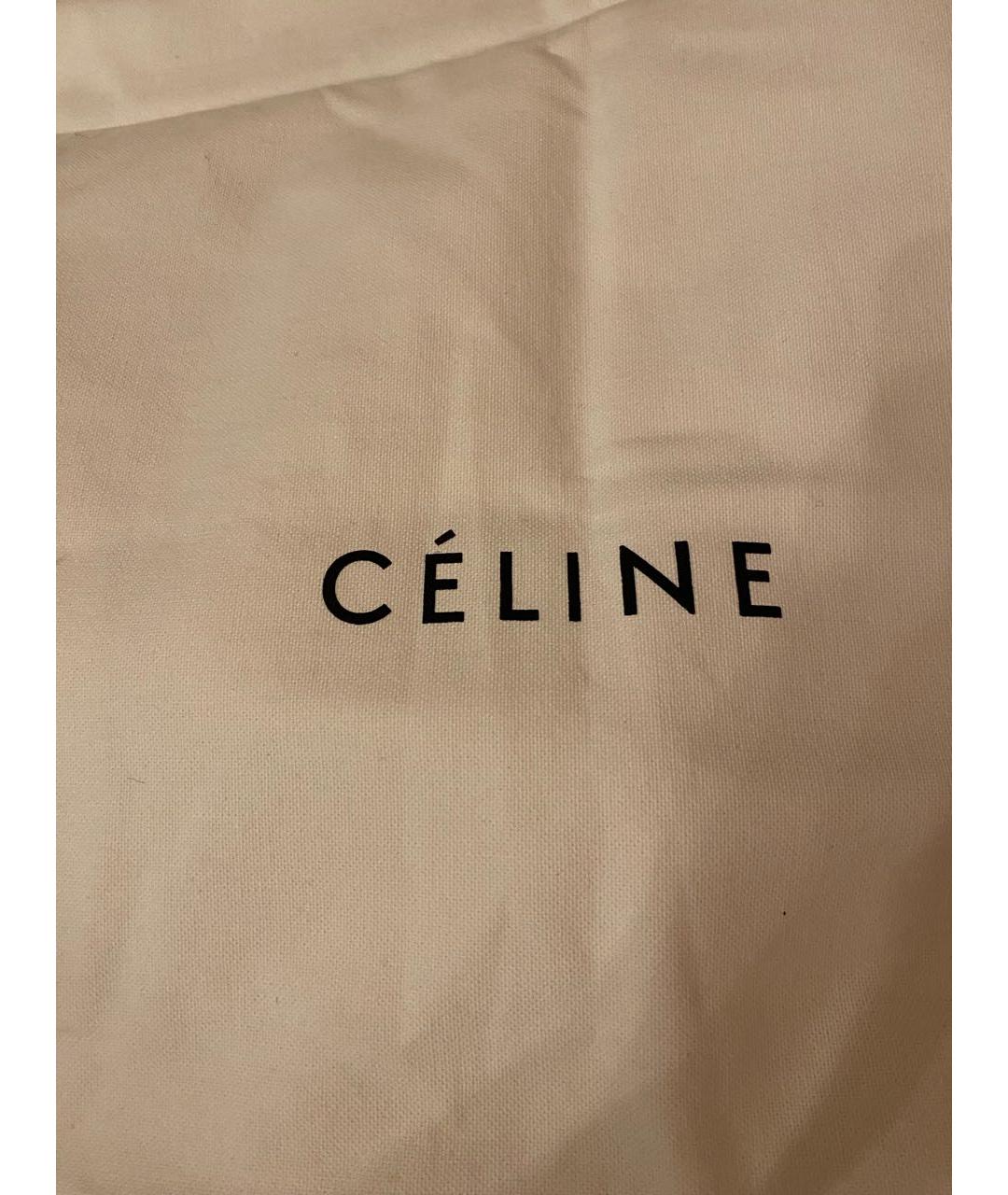 CELINE Синие хлопковые джинсы клеш, фото 8