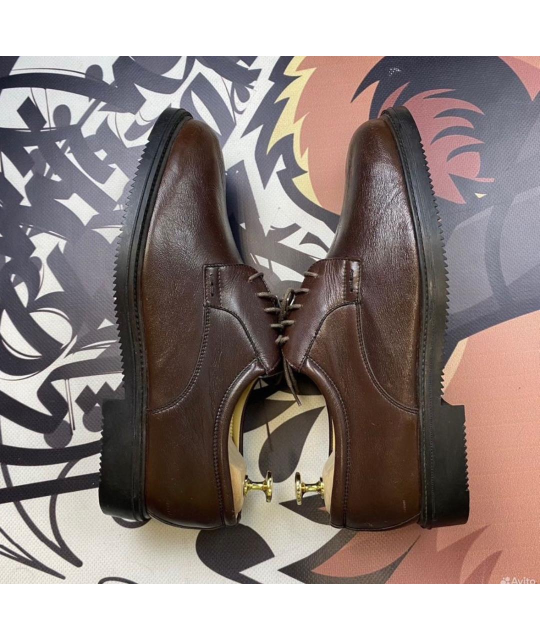 BALLY Коричневые кожаные туфли, фото 6