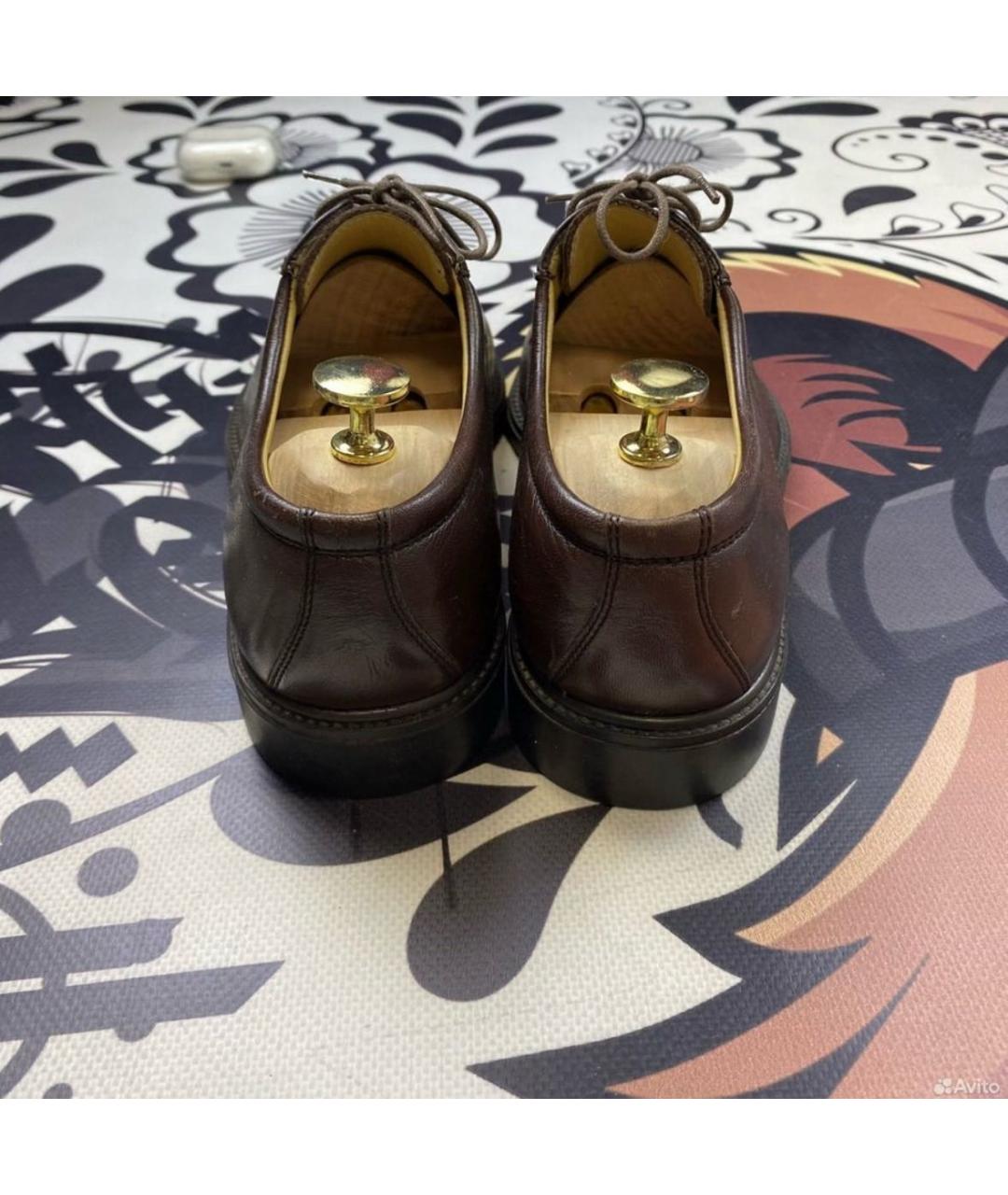 BALLY Коричневые кожаные туфли, фото 4