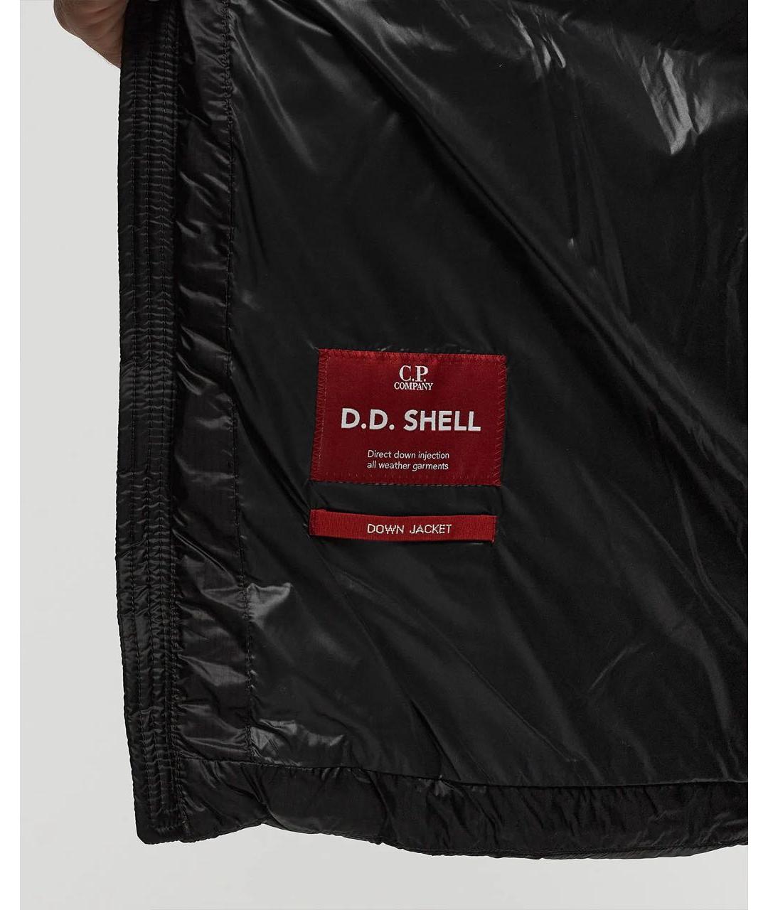 CP COMPANY Черный полиамидовый пуховик, фото 4