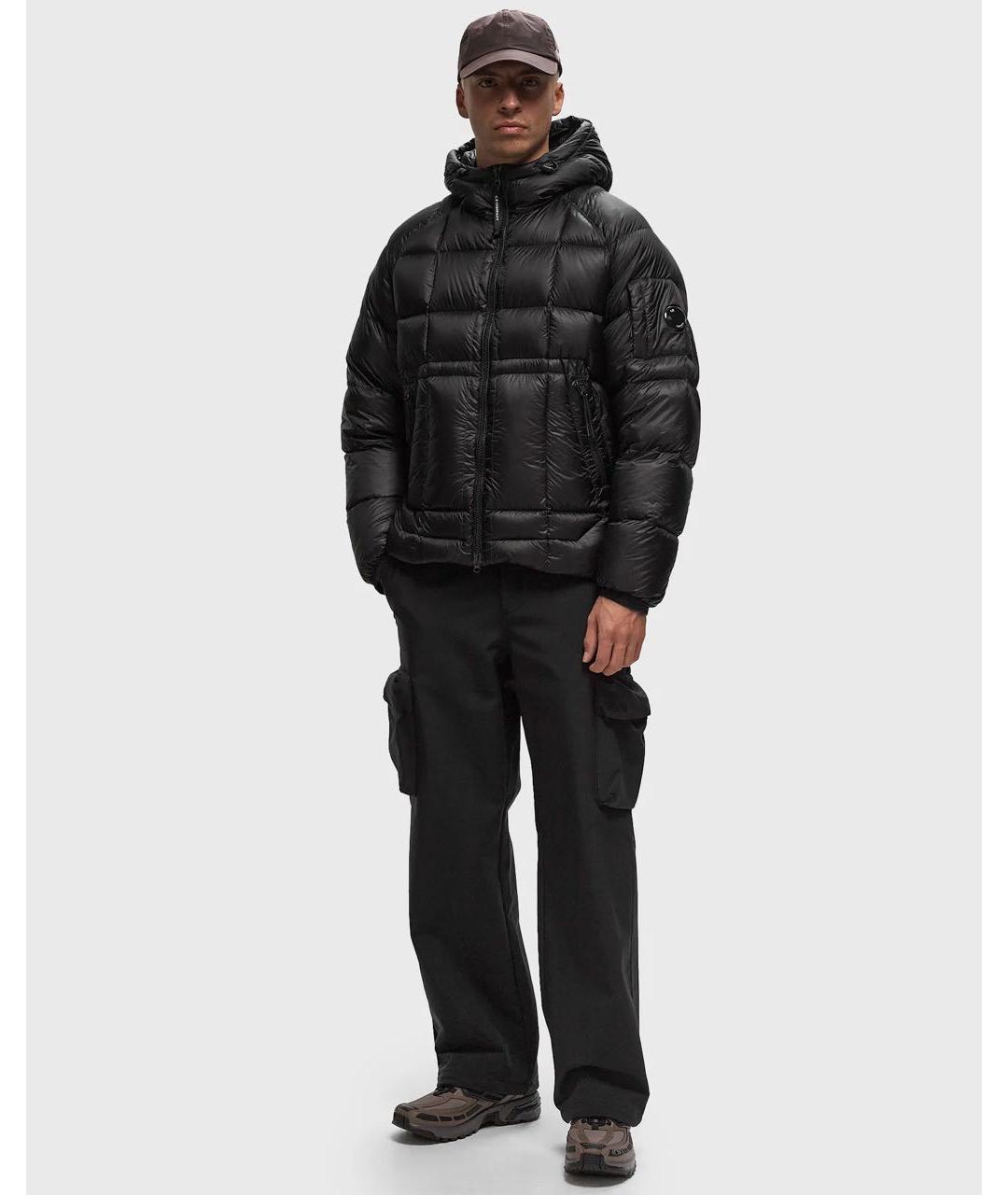CP COMPANY Черный полиамидовый пуховик, фото 2