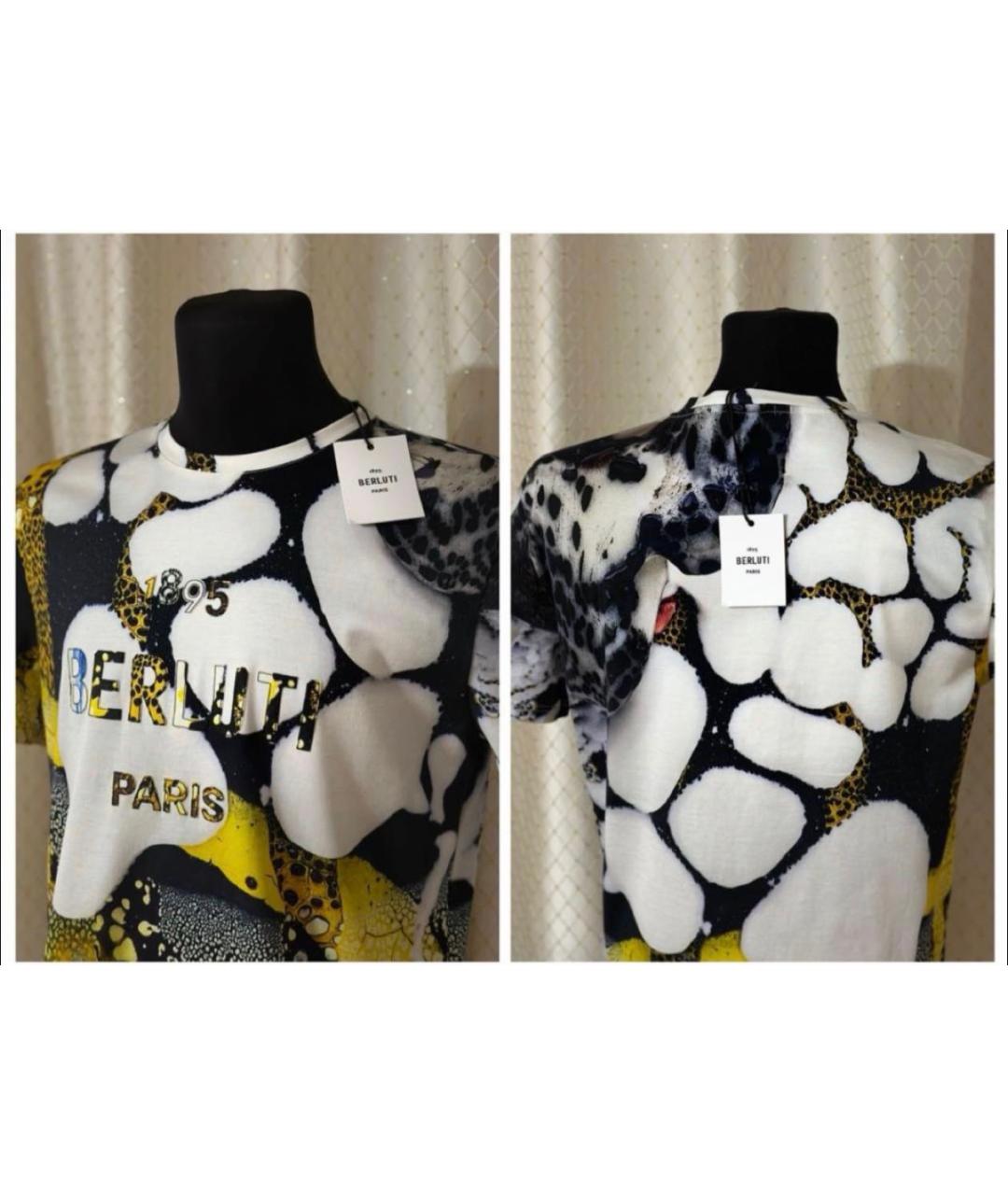 BERLUTI Мульти хлопковая футболка, фото 5