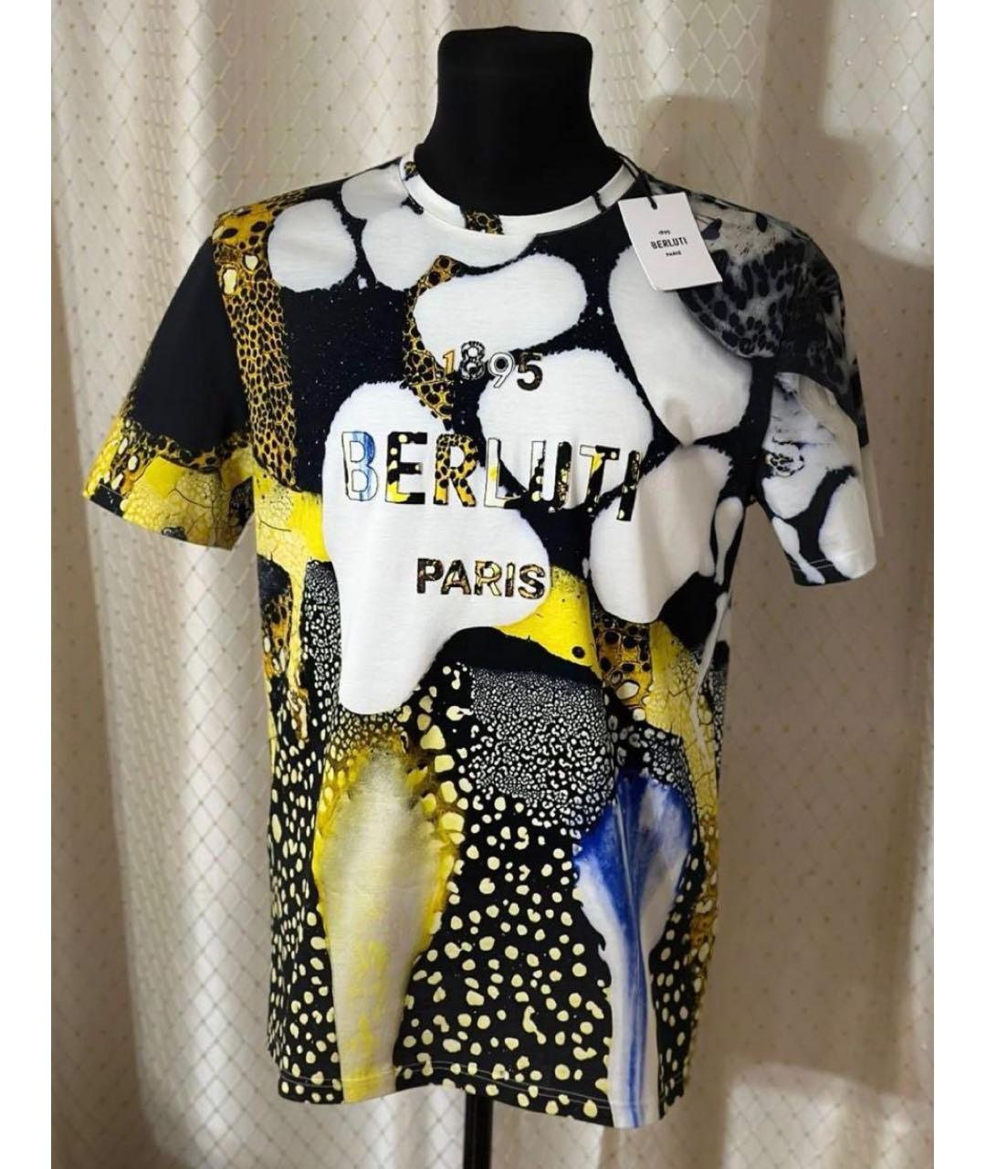 BERLUTI Мульти хлопковая футболка, фото 2