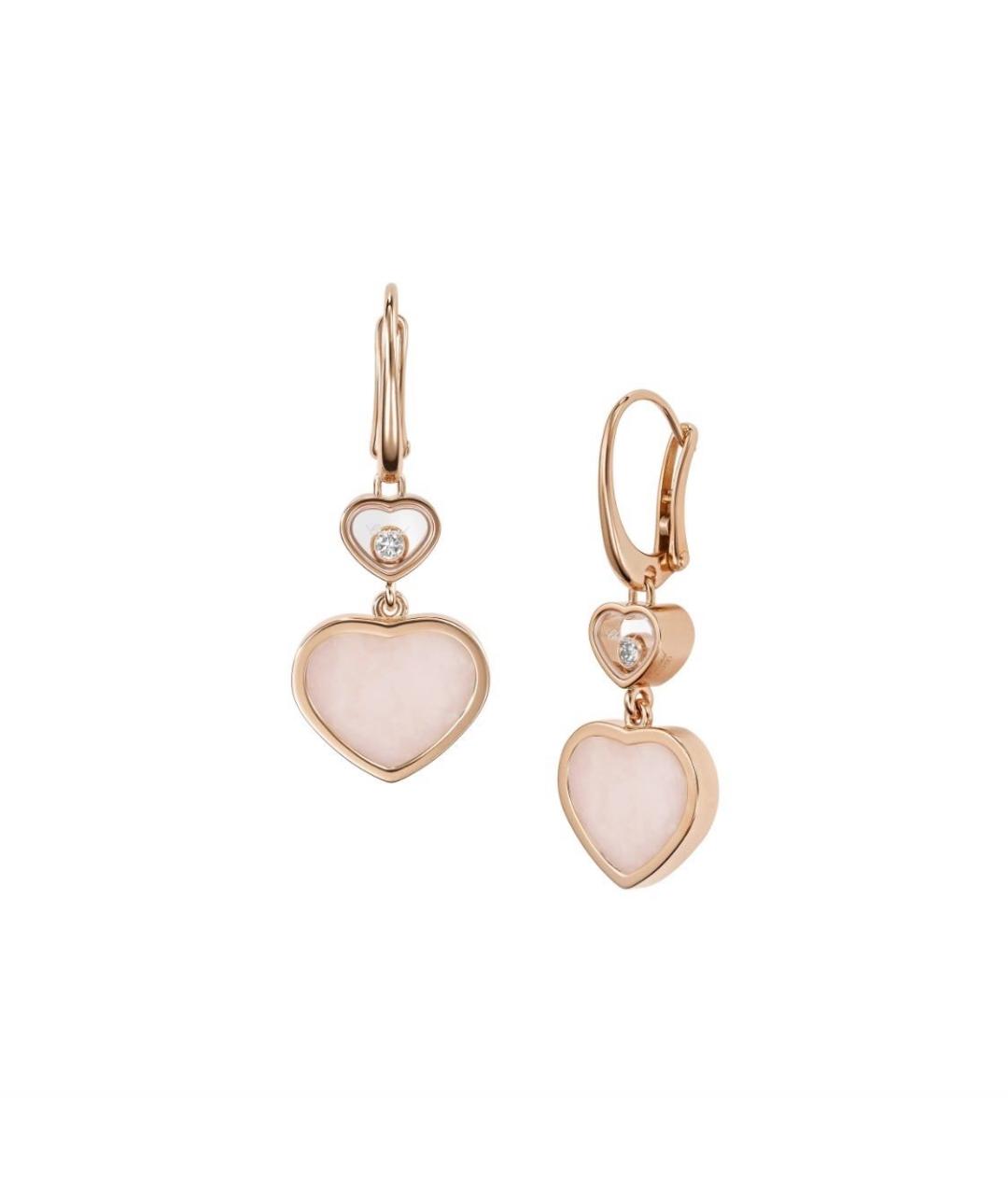 CHOPARD Розовые серьги из розового золота, фото 2