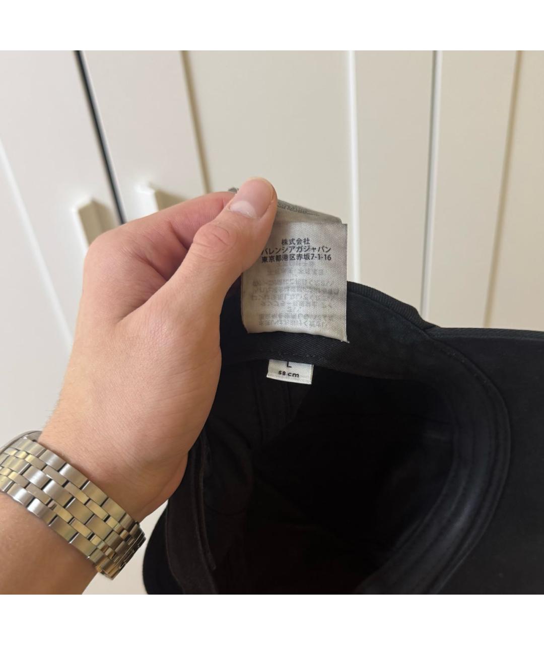 BALENCIAGA Черная хлопковая кепка/бейсболка, фото 4