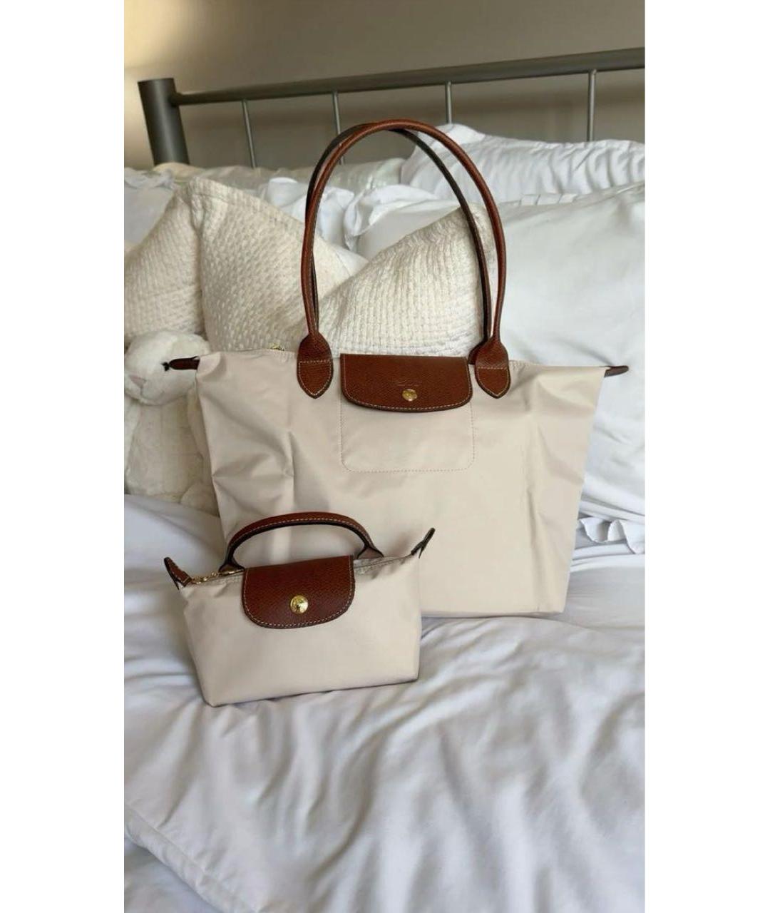 LONGCHAMP Бежевая сумка тоут, фото 5